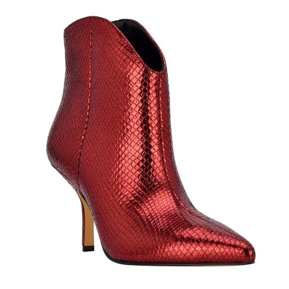 NWT MARC FISHER LTD HAYLIAN BOOTIES WOMENS STILETTO HEELS SIZE 8 - Picture 1 of 6